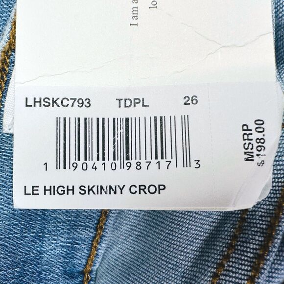 FRAME Le High Skinny Crop Jeans - Size 26 - Tide Pool - $198 Retail - Picture 5 of 6